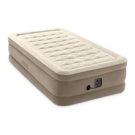 64425ep Intex Ultra Plush Fiber-tech Airbed Elevated Air Mattress With Built-in Pump Twin