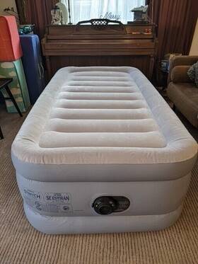 64737wd Intex 20 Inch Dura-beam Deluxe Raised Air Bed Mattress With Internal Pump - Twin