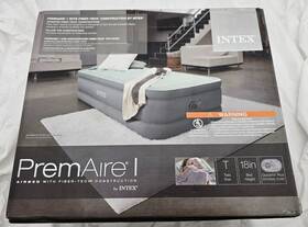 64901ed-u-a Intex Premaire I Fiber-tech Air Mattress Bed With Built-in Pump Twin Open Box
