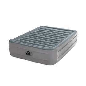 66166wd Intex 18 Inch Elevated Air Mattress Bed Queen Size - Gray