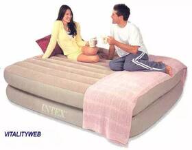 66703 Intex Home Comfort Queen Air Bed Raised Mattress Airbed - New