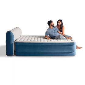 980362085 Intex Queen Dura-beam Deluxe Comfort Headboard Airbed Internal Pump Carry Bag