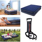 Intex Air Bed Queen Size 2 In1 Double High Inflatable Mattresses With Hand Pump 731132289987