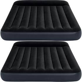 64149ed Intex Development Company Limited - Pillow Rest Classic Airbed With Fiber-tech Ip Queen 2 Pack