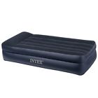 Intex Pillow Rest Raised Airbed With Built-in And Electric Pump Twin 0786919712912