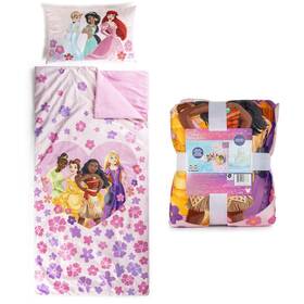 Jay Franco 032281438777 Kids Slumber Bag And Pillow - 54 X 27 Inch Comfy Pink Princess