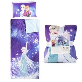 Jay Franco 032281438852 Kids Slumber Bag And Pillow - 54 X 27 Inch Comfy Purple Frozen