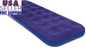 20411 Jeaouia Portable Single Size Air Mattress Blow-up Bed For Tent Camping Travel