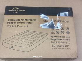 Js-he-011t Jhunswen 18 Inch Raised Queen Size Air Mattress With Carry Bag Nib