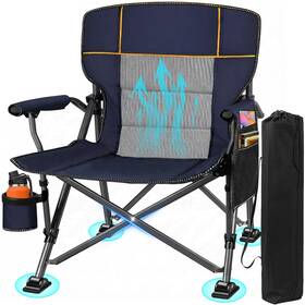 Jd-68 Jill Deaaa Oversized Camping Chairs Heavy 24.4 Inch W X D 41.7 H Blue