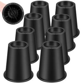 Jh-br-rd6-k09 Jonhwi Round Bed Risers 6 Inch Furniture Riser Heavy Duty Raise Blocks For Couc