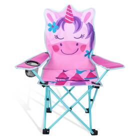 Rtqoj7718 Kaboer Kids Outdoor Folding Lawn And 13d X 13w 29h Inch Pink Unicorn