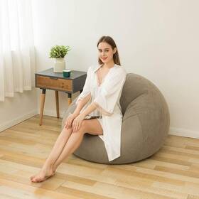 Kaermu 711181057898 Inflatable Deck Chair With Air Pump Lounger Sofa For Indoor Living Room Bedroom