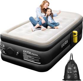 Kayfia 711181728873 Twin Air Mattress With Built-in Rechargeable Pump Quick Set Up Inflatable Mattre