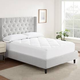Keeco Llc 445030485442 Air Dry Extra Comfort Plus 100% Cotton Fabric Quilted Mattress Pad Cooling And