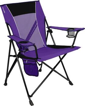 54020 Kijaro Dual Lock Portable Camping Chairs - Feature Kawachi Purple