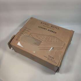 King Koil 817442020417 Luxury Twin Size Air Mattress With Built-in High Speed Pump 16 Inch