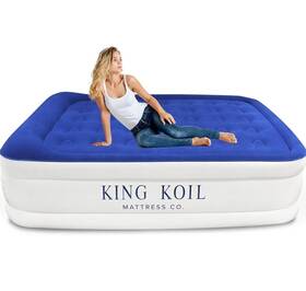 King Koil 817442021056 Luxury Full Size Air Mattress Built-in Pump Double High-ret 139.95