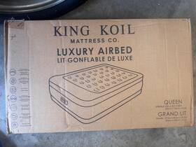 King Koil Kk13c2bg29332 Luxury Queen Size Air Mattress With Built-in High-speed Pump Best For