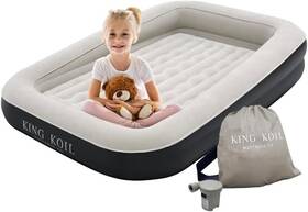 Kk13i6bk29323 King Koil Premium Inflatable Toddler Travel Bed With Built-in Safety Bumper
