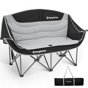 Kingcamp 936876853591 Double Camping Chair Oversized 660lbs Heavy Duty Loveseat For Adult