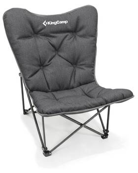 Kc2224 Kingcamp Butterfly Chair Oversized Xl Camping Chairs For Adults Deluxe Grey