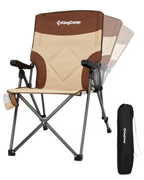 Kc2225 Kingcamp 23.2 Inches W X 33 L 39.7 H 1 Pack-khaki/coffee-3-level Adjustment