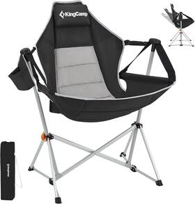 Kc2227 Kingcamp Hammock Camping Chair Swinging Rocking For 1 Pack Black/grey