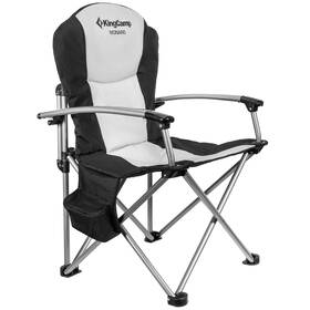Mediumgrey-usvc1 Kingcamp Kc3987 Black/mediumgrey-usvc1 Oversized Camping Folding Chair Heavy Black/mediumgrey