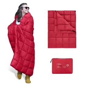 Crimson-usvc2 Kingcamp Ks2223 Puffy Blanket For Camping Warm Down Alternative Outdoors Indoors Qu
