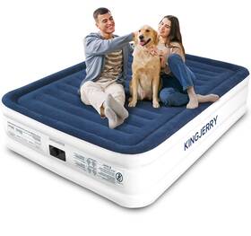Kingjerry 199284862951 Queen Air Mattress With Built In Pump Blow Up 18 Ra
