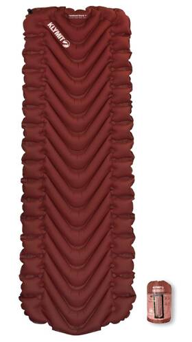Klymit 846647003413 Insulated Static V Sleeping Pad Brick Red Inflatable All Season New