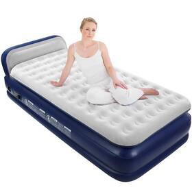 Kmz 770824171247 Luxury Comfort-plush Air Mattress With Built-in Electric Pump And Enhanced