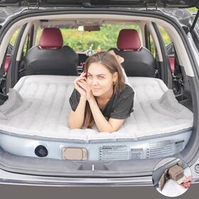 Kmz 770824171704 Suv Air Mattress With Built-in Electric Pump - Thickened And Flocked Car Bed