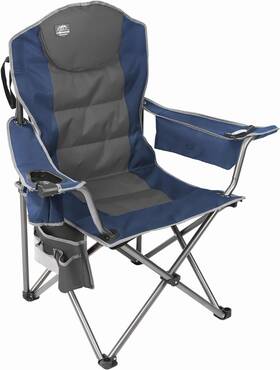 Lanmountain 744110241075 Camping Chairs For Adults High Back 21.6ft Ftx 21.6ftft X 41.3ftft Blue&grey