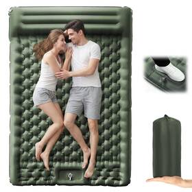 Lanryn 754932778833 Camping Sleeping Pad 5.1 Inch Extra-thick Mattress With Pillow Built-