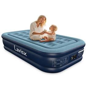 Lavisx B0d9d6ftty Twin Air Mattress Built In Pump 18 Blow Up Raised Bed 3