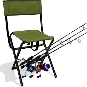 131316-leadallway-9aaf9a9719 Leadallway Folding Fishing Chair With Rod Holder Green