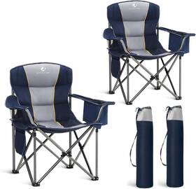 116-172-b0ctmbr9bv Lets Camp Folding Camping Chair Oversized Heavy Duty Twin Pack Navy Blue