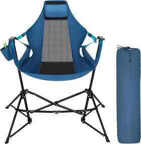 Lc-e01cc-208-n Lets Camp Hammock Chair Portable Camping 28.35d X 31.5w 36.61h In Blue