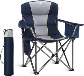 Lc-e01cc401-blue-n Lets Camp Folding Camping Chair Oversized Heavy Duty Single Pack Navy Blue