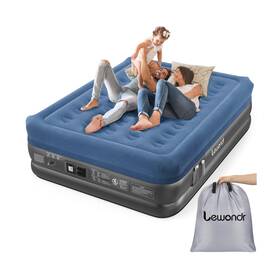 P723314249018 Lewondr Queen Air Mattress With Built In Pump 18 Inch Deluxe Blow Up ... Fast Ship