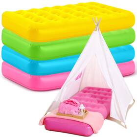 Ifs-leyndo-1052 Leyndo 4 Pack Kids Air Mattress Bulk Toddler Inflatable Bed Blow Up Camping Sleeping