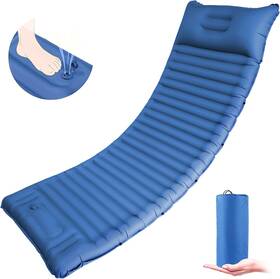 Db-im002 Longtor Sleeping Pad For Camping 4in Thick Air Mattress With Single Blue