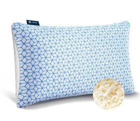 Love Attitude 785691195074 Bed Pillow Queen Size 1 Pack Shredded Memory Foam Adjustable Cool