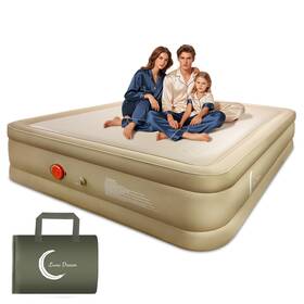 Lunadream 774882316190 Queen Air Mattress With Rechargeable Built-in Pump Wireless Inflatable Airbe