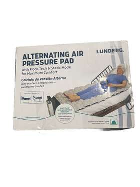 Lunderg 850040724295 Alternating Air Pressure Mattress Pad - With Flock-tech And Static Mode