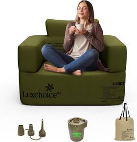 Luxchoice 313047546517 Inflatable Couch Premium Oxford Cloth Sofa With Built-in Pump Recharg Luxchoice 313047546517 Inflatable Couch Premium Oxford Cloth Sofa With Built-in Pump Recharg