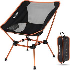 Fcsqu02ora Marchway Ultralight Folding Camping Chair 19.5d X 20.9w 26.2h In Orange