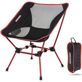 Fcsqua02 Marchway Ultralight Folding Camping Chair 19.5d X 20.9w 26.2h In Red